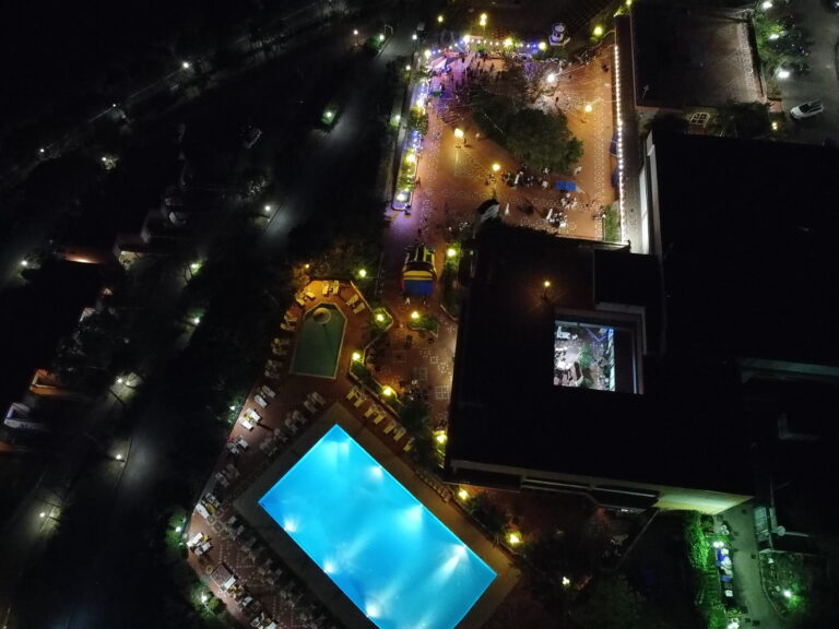 The Residence seen from above